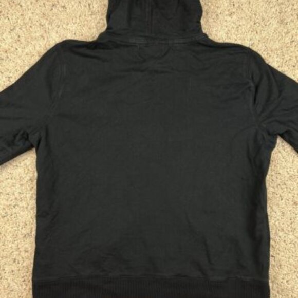 Lauren Ralph Lauren Womens Hooded Button Up Jacket Black Size LARGE Cotton - Picture 7 of 7